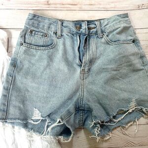 White Fox denim shorts